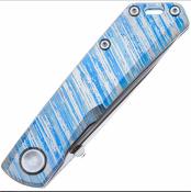 RS7071TC08 Couteau Real Steel Luna Boost | Lame Drop Point Acier Bohler N690 Satin | Manche Titanium Wind of Change Framelock - Livraison Gratuite