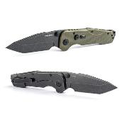 RS7912BG Real Steel Evolution Ironclad – Couteau Tanto Frame Lock | Lame Tanto D2 | Manche G10 OD Green  - Livraison Gratuite