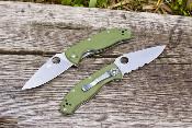 SC122GPGR Couteau Spyderco Tenacious Liner Lock Manche G-10 Vert Lame Drop Point Acier 8Cr13MoV - Livraison Gratuite