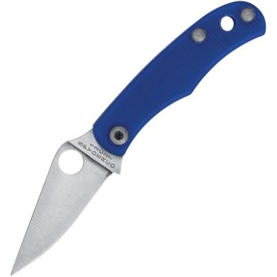 SC133GBLP Couteau Pliant Spyderco Bug Lame Acier 12C27 Manche G10 Bleu Slip Joint - Livraison Gratuite