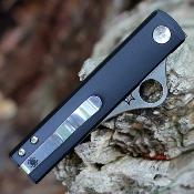 SC272ALBKP Couteau Spyderco Essenza Lame Acier Bohler N690Co Manche Aluminium Noir Made in Italy - Livraison Gratuite