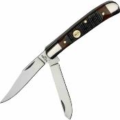 SCH1137134 Couteau Old Timer Generational 94OT Trapper | Made in USA | 2 Lames Acier 1095HC | Manche Os Chestnut | Livraison Gratuite