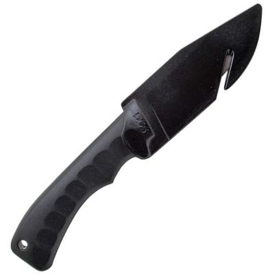 SOGACE1001CP — Couteau SOG Ace Fixed Blade Lame Acier 8Cr13MoV Clip Point Stonewash Manche Caoutchouc Noir Etui Nylon - Livraison Gratuite