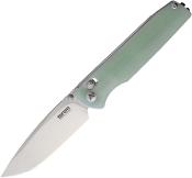 SRM258LGC Couteau SRM 258L-GC Ambi-Lock Jade Lame Acier D2 Roulements à Billes - Livraison Gratuite