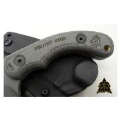 TPFELS01 Couteau Fixe TOPS Felony Stop Lame Acier 1095 Grise Manche Micarta Gris Housse Kydex USA - Livraison Gratuite