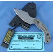 TPFELS01 Couteau Fixe TOPS Felony Stop Lame Acier 1095 Grise Manche Micarta Gris Housse Kydex USA - Livraison Gratuite