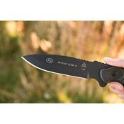 TPMT21 Couteau Fixe TOPS Mission Team 21 Lame Acier 1095 Manche Micarta Vert et Noir Étui Nylon Made In USA - Livraison Gratuite
