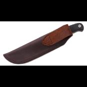 TPTEXXL02 Couteau Fixe TOPS Knives TEX Creek XL Lame Acier 1095 Manche Micarta Noir Étui Cuir Made In USA - Livraison Gratuite