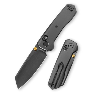 TVJM09BM Couteau Pliant Trivisa Scarab-B Lame Acier M390 Manche Titane Noir Crossbar Lock - Livraison Gratuite