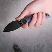 VOSA2806 Couteau Shilin Cutter® Vanchor Lock® Lame Fixe Shilin Cutter Acier Elmax Manche Aluminium Violet - Livraison Gratuite