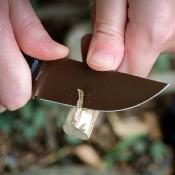 VOSD0106 Couteau Vosteed Mink Copper Dune Lame Clip Point Acier 14C28N Manche Micarta Noir Etui Kydex - Livraison Gratuite