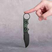VOSD0502 Couteau Vosteed Quokka-O Bowie Lame Acier 14C28N Micarta Green Housse Kydex - Livraison Gratuite