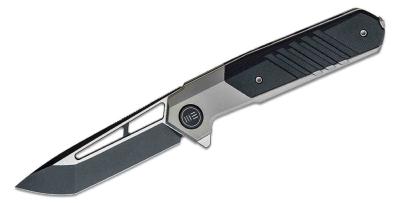 WE200733 Couteau We Knife Arsenal Black Titane Lame Acier CPM-20CV Tanto 2 Tons IKBS - Livraison Gratuite