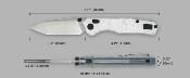 CMB22C CMB Explorer V2 | Couteau Lame Acier 14C28N Satin Drop Point | Manche Aluminum Foil | Axis Lock | Livraison Gratuite