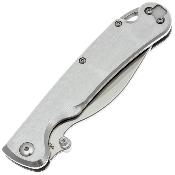 DGRF23FSSV — Couteau Daggerr Pelican Lame Acier VG-10 Drop Point Satiné Manche Acier Inox Frame Lock Livraison Gratuite